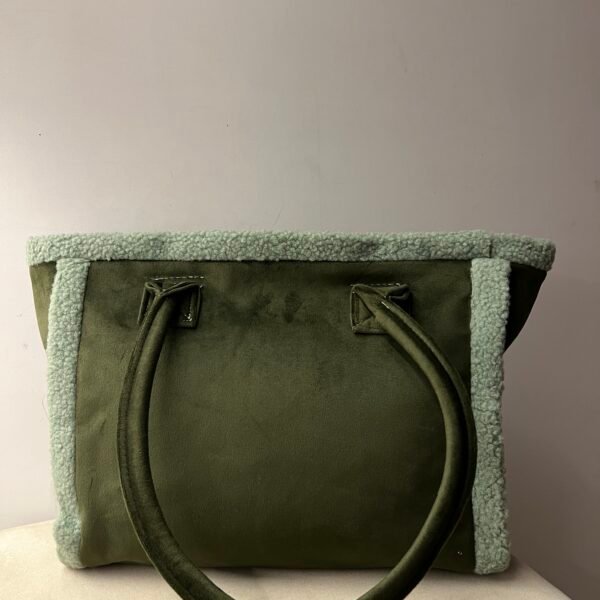 Faux suede bag