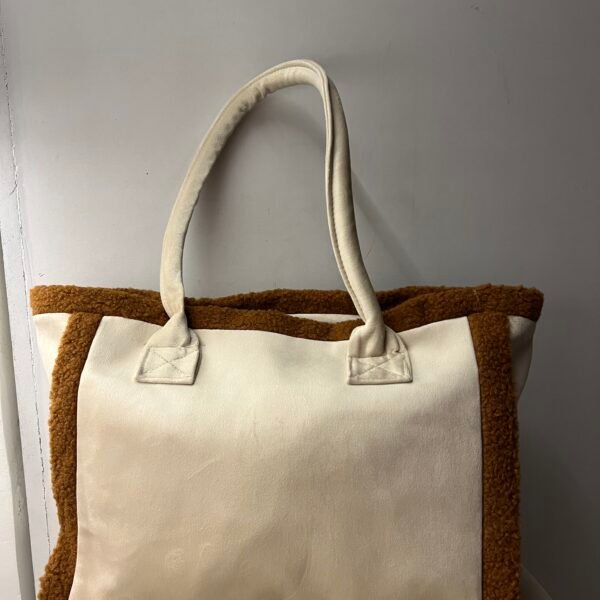 Faux suede bag