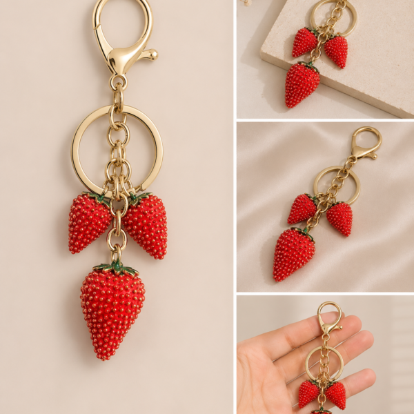 Strawberry Keychain